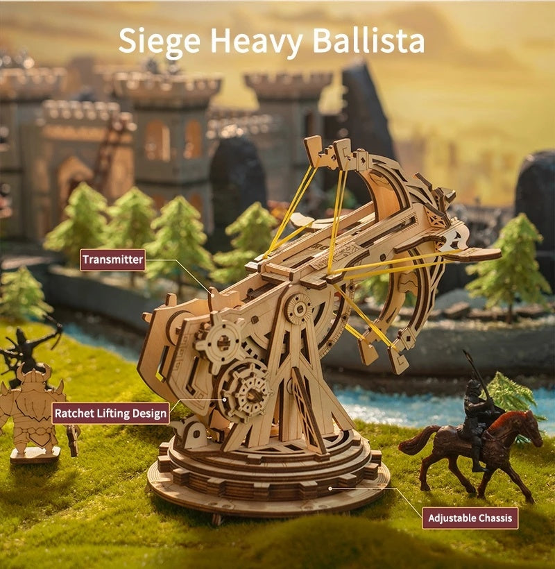 The Siege! 3D Wooden Siege Cannon And Ballista Puzzle