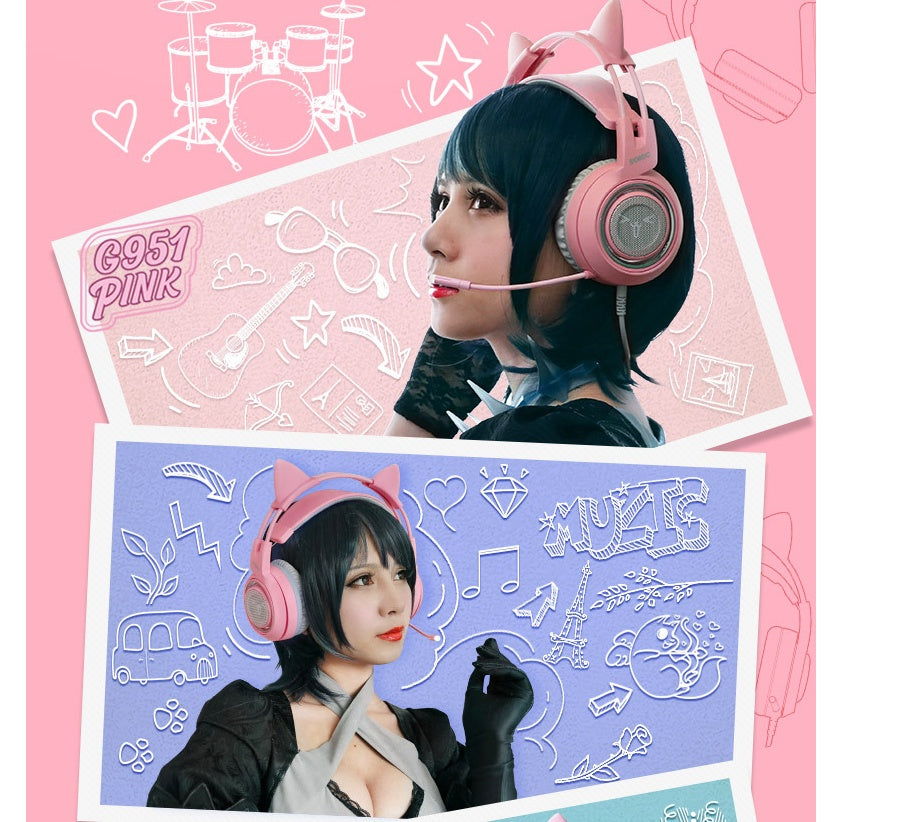 Lucky Chloe's Headset - G951 Cat Ear Gaming Headphones