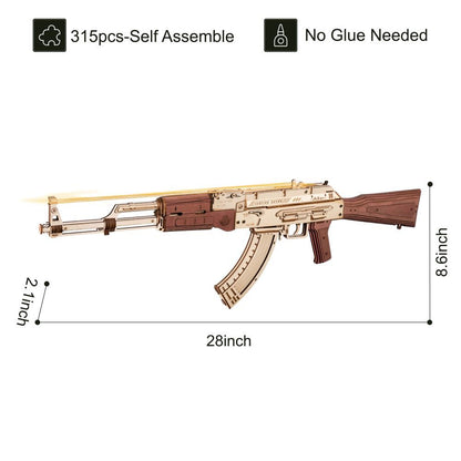 Justice Guard - 3D Wooden Assembly Automatic AK-47