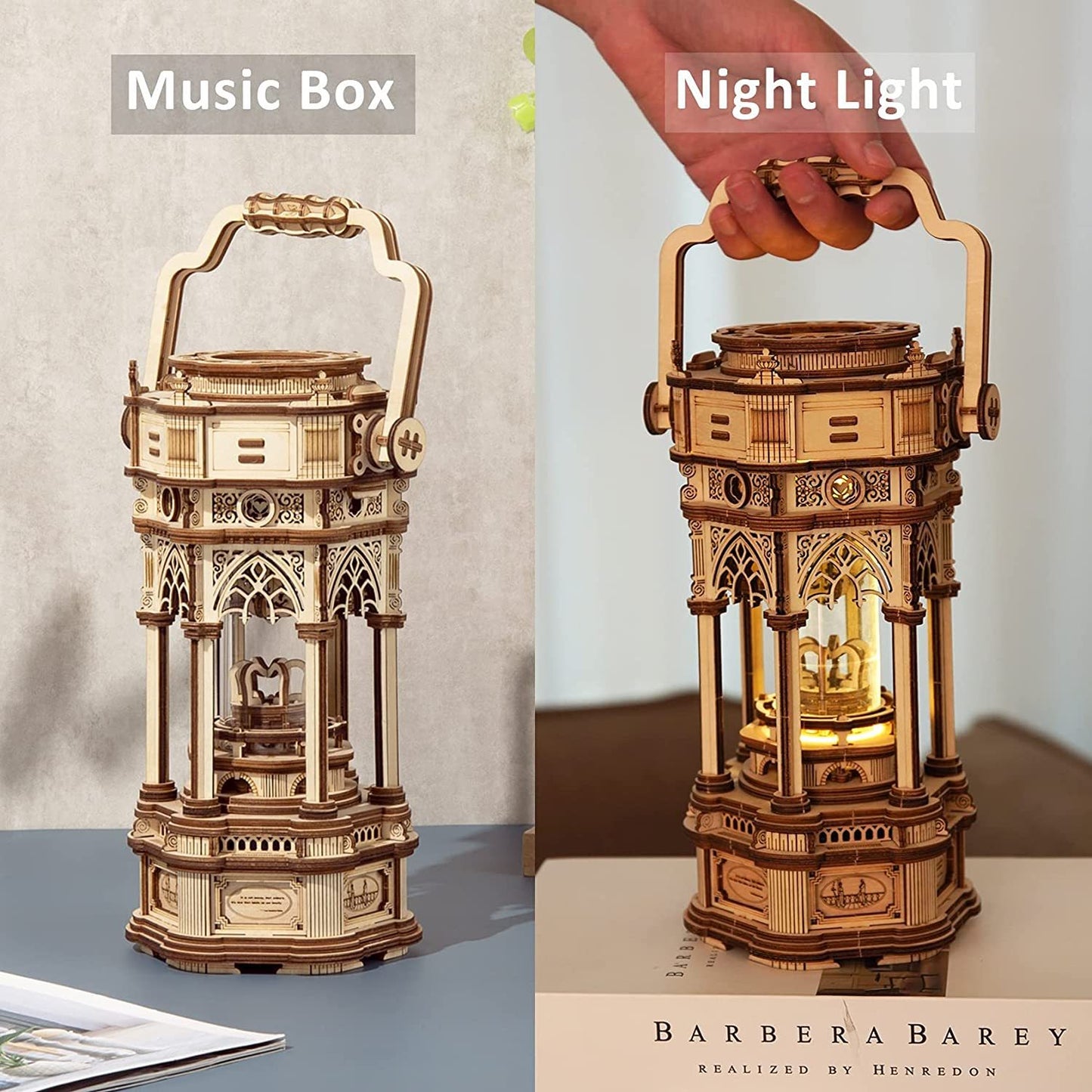 Hal's Light - DIY 3D Wooden Musical Lantern Puzzle