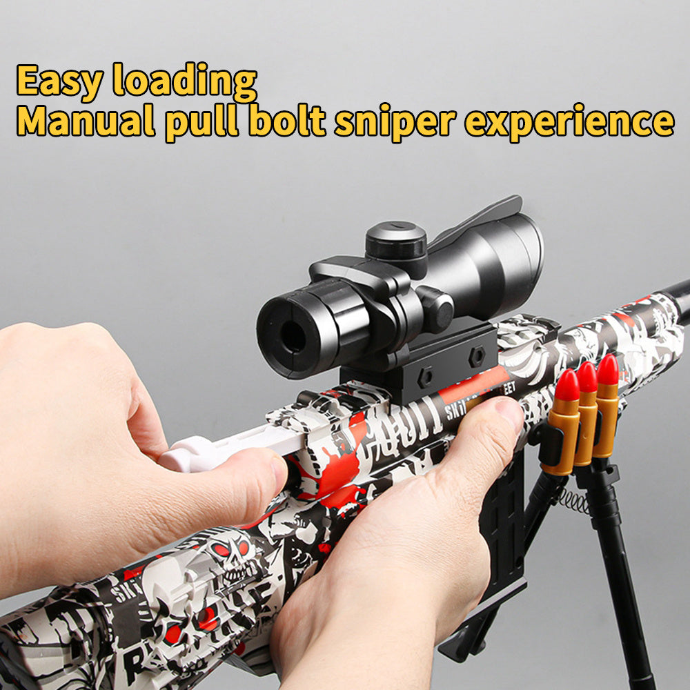 Cobra Unit's Finest - Shell Ejecting Soft Bullet Sniper Rifle Blaster Toy