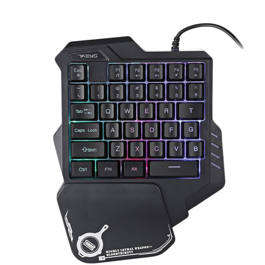 Hook - One-Handed RGB Backlit Mechanical Gaming Keyboard