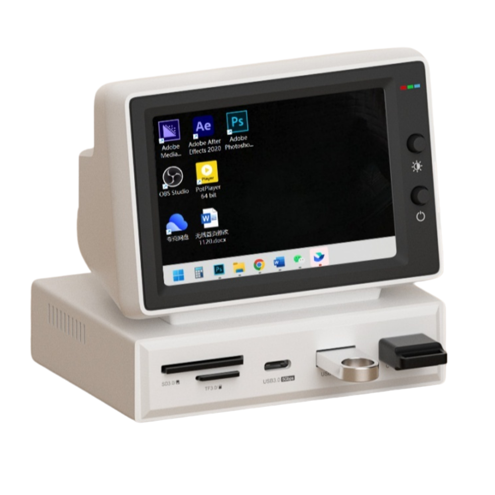 Combot - Mini Computer Secondary Screen Desktop Expansion Dock Chassis