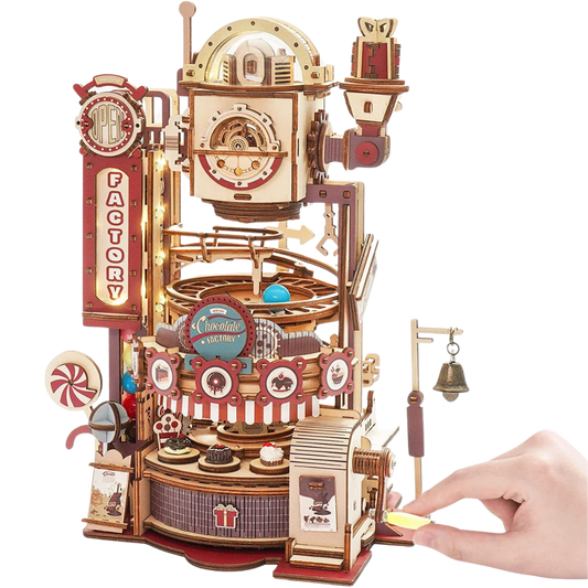 Charlie's Creation - 3D Wooden Marble Chocolate Factory Puzzle