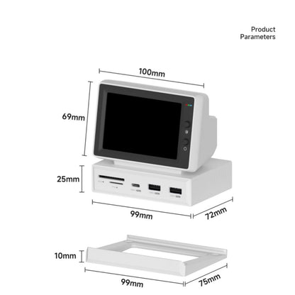 Combot - Mini Computer Secondary Screen Desktop Expansion Dock Chassis